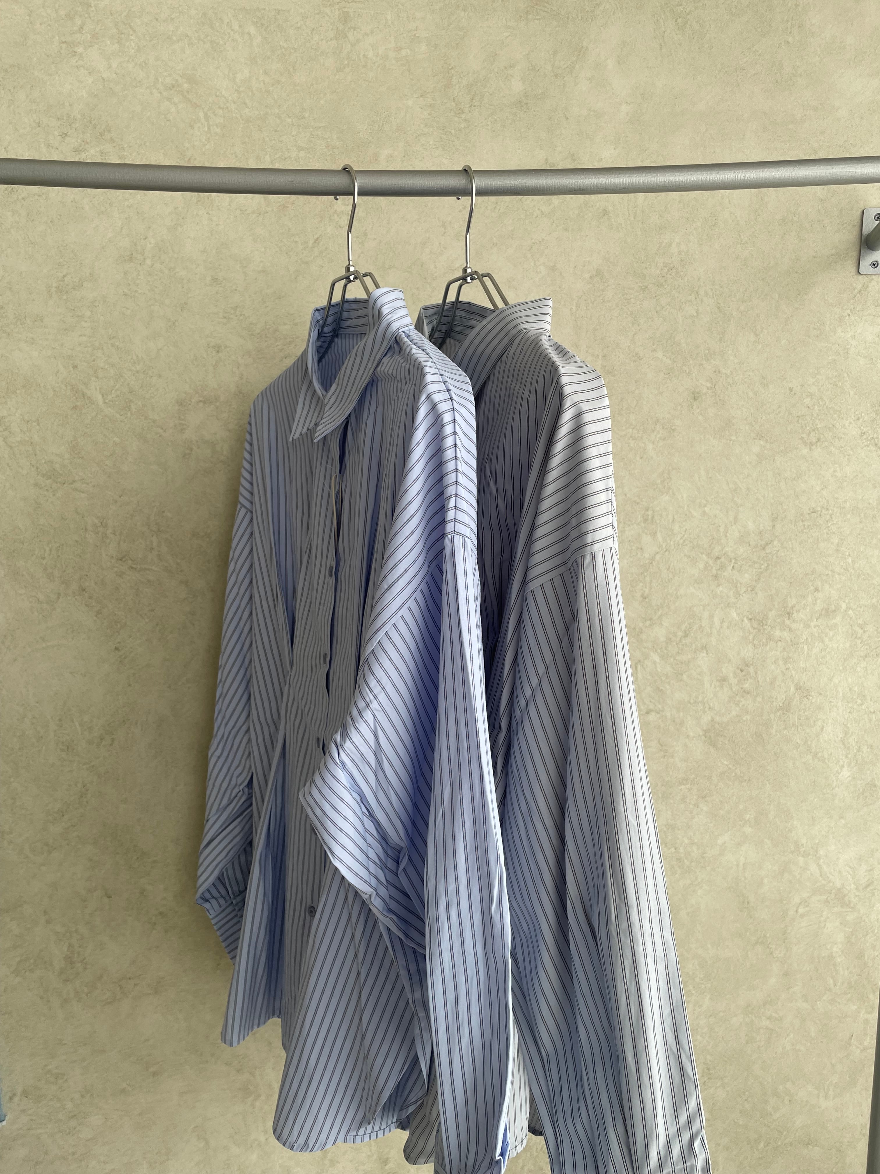 【即納】stripe west tuck shirts