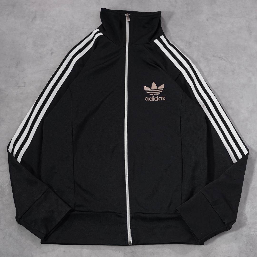 00s 00s 古着 adidas トラックジャケット 白 黒 トレフォイル バック
