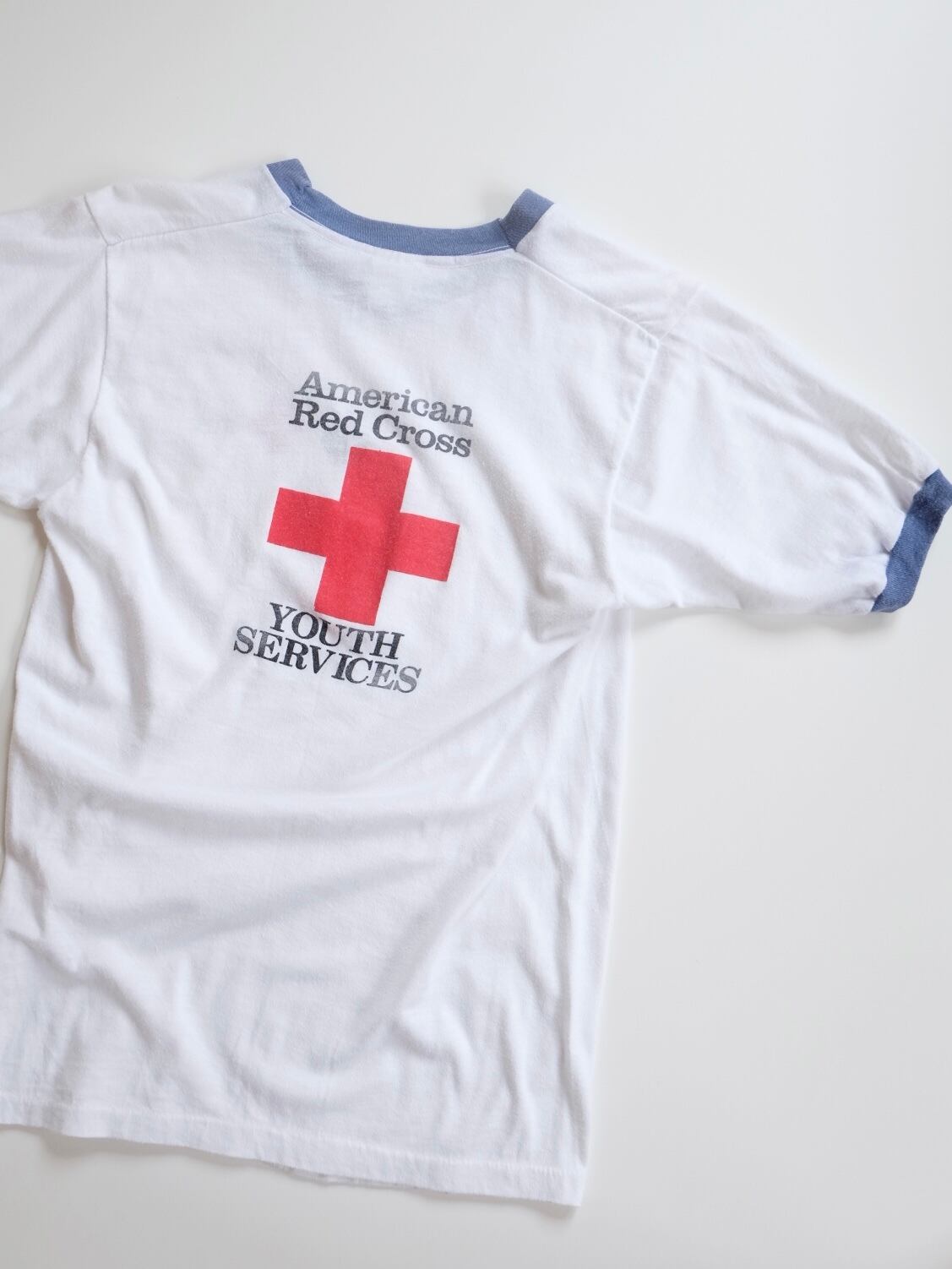 80s American Red Cross ringer tee