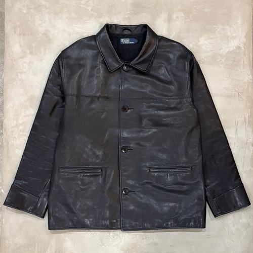 “Size M” Polo Ralph Lauren Leather Car Coat