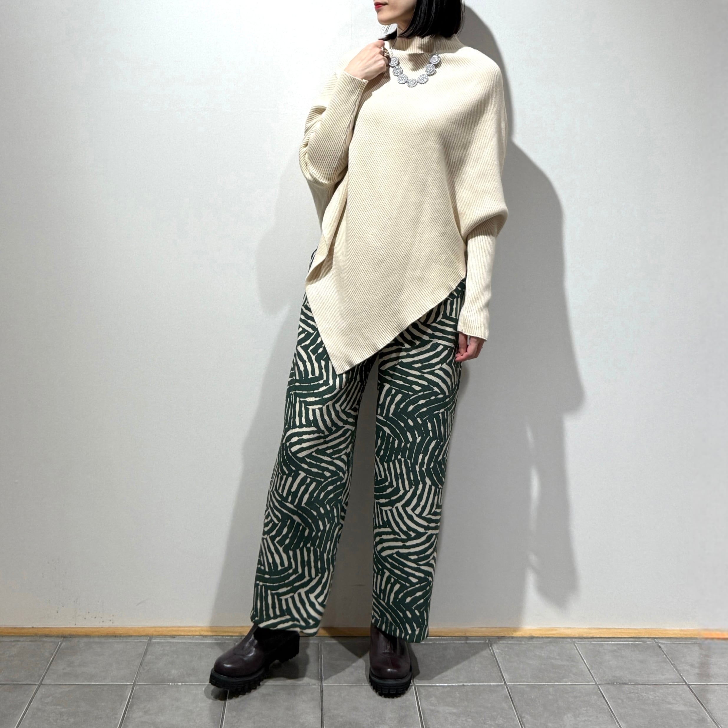 幾何学ストレートパンツ | トワミーオンラインショップ