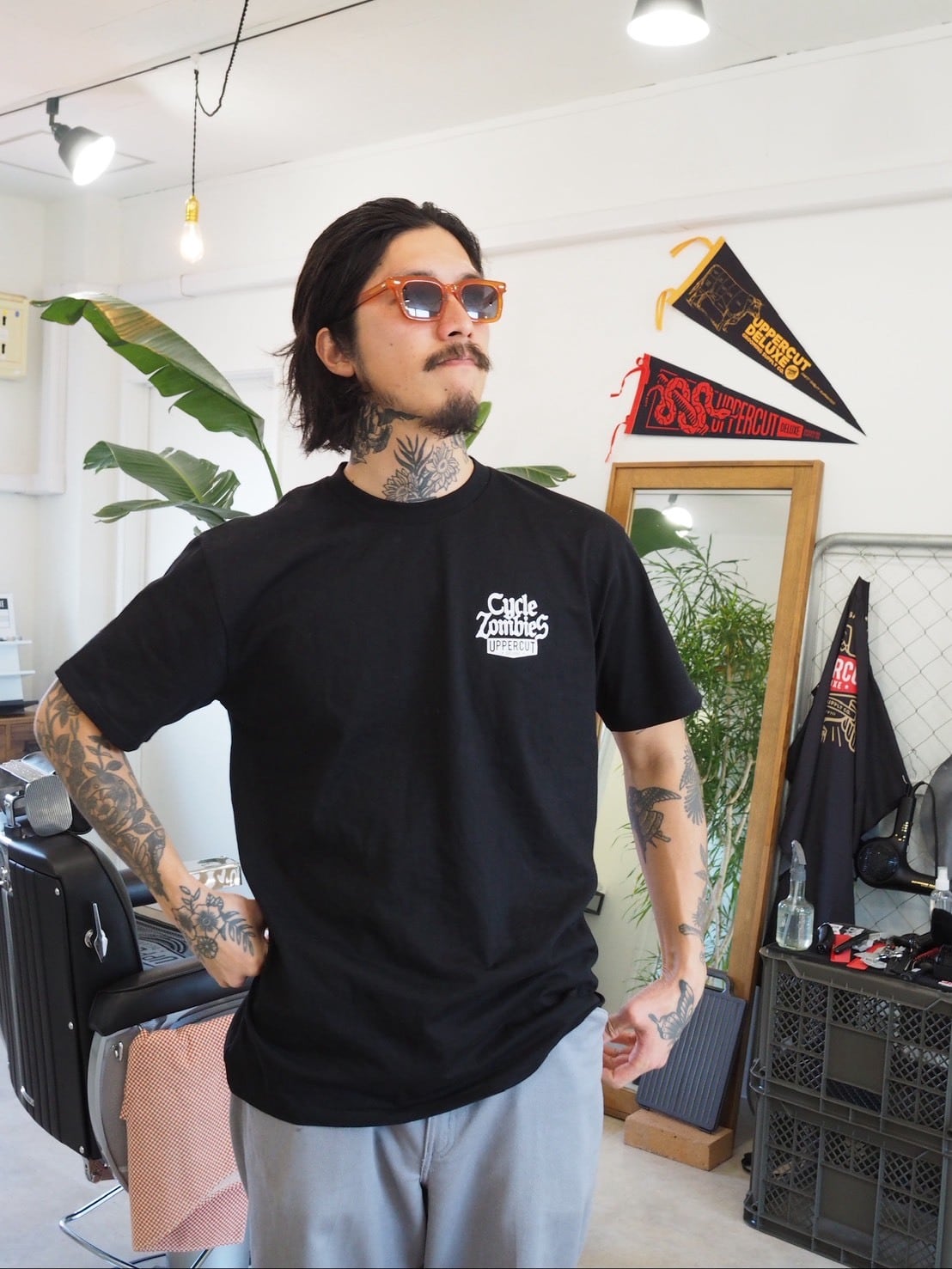 UPPERCUT DELUXE 限定 CYCLE ZONBIES Tシャツブラック各サイズ