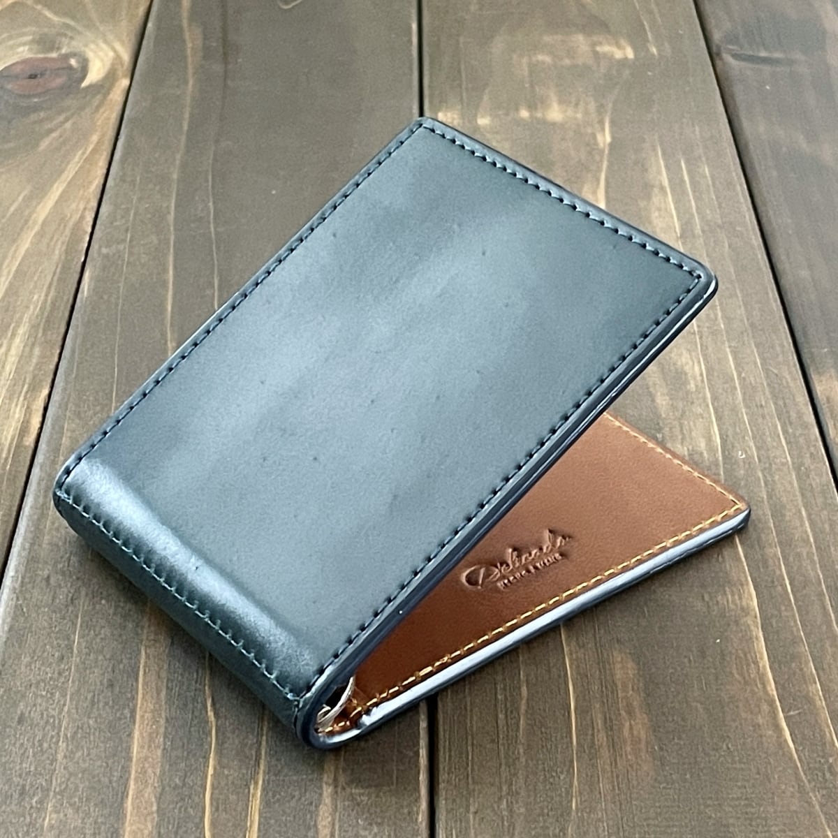 【早い者勝ち1点のみ値下げ】HORWEEN シェルコードバン　マネークリップ vasco - 【25SS】LEATHER GARRISON MONEY CLIP [GREEN] | シェルコード