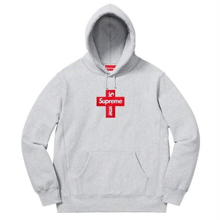 Supreme20FW Cross Box ロゴ刺繍フーディパーカー 中綿入り