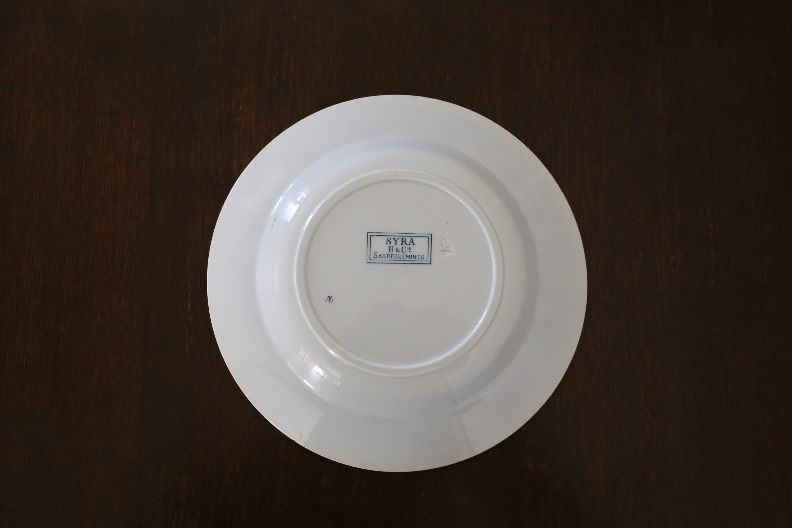 フランス アンティーク サルグミンヌ U&C SARREGUEMINES (SYRA) 深皿