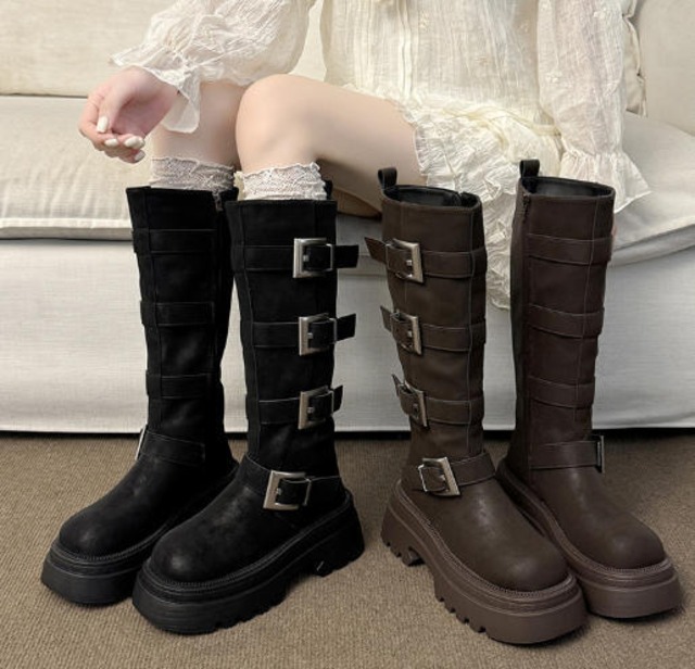 ベルトロングブーツ