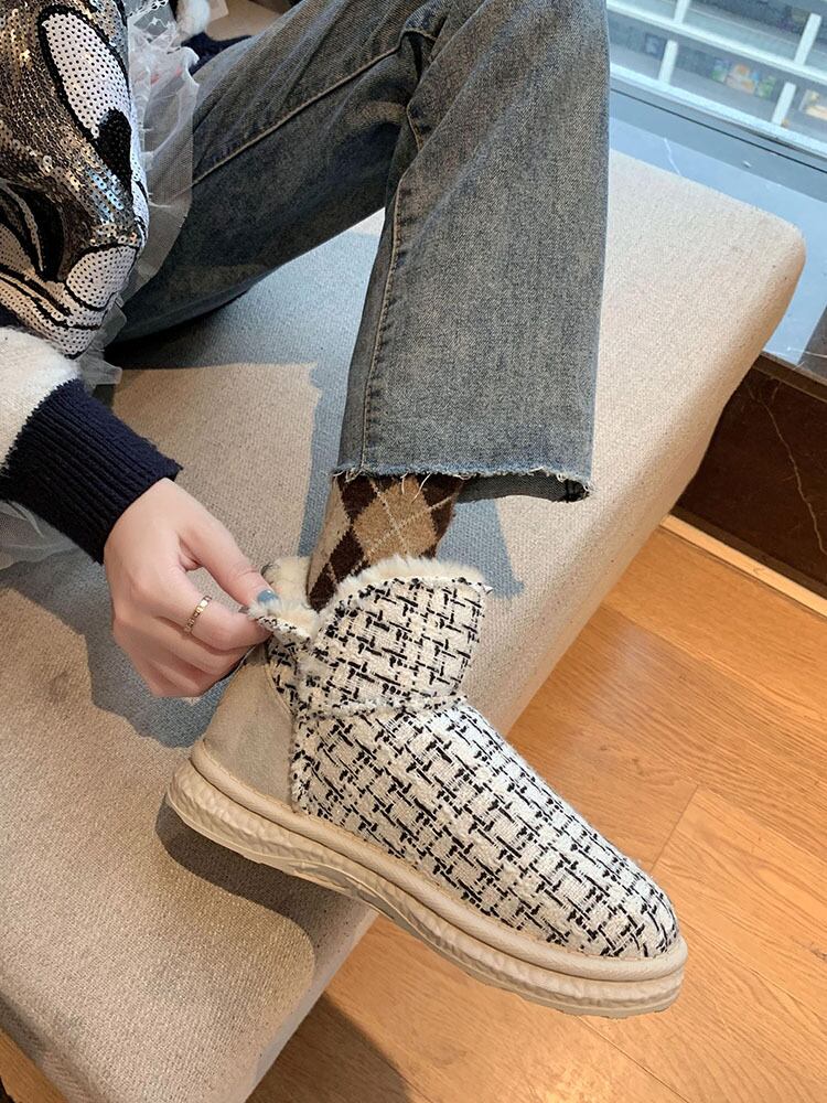 ブーツウィンターショートベルベットブラック 靴 シューズ コットン 冬物 部族の婦人靴70130210673