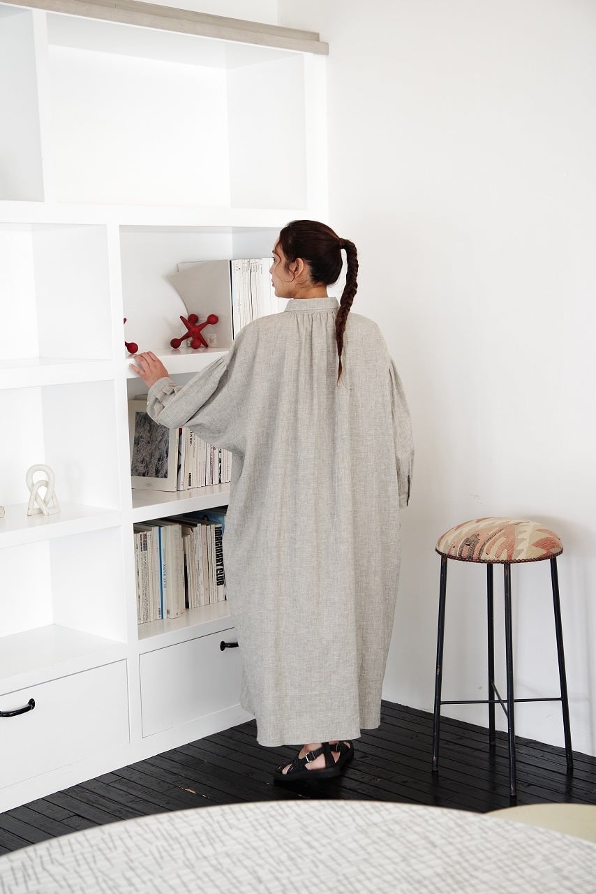 Cotton Linen Pull-Over Dress