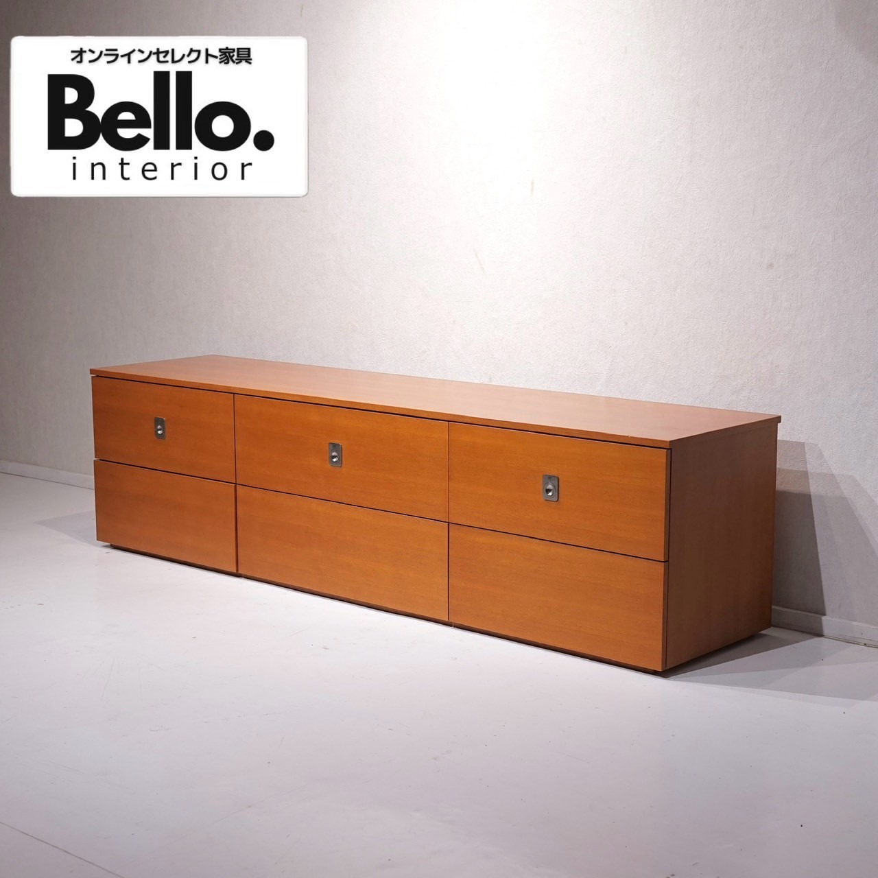 Bello select テレビボード キャビネット ローボード テレビ台 木製 チェリー材 収納 モダン ヴィンテージ ミッドセンチュリー