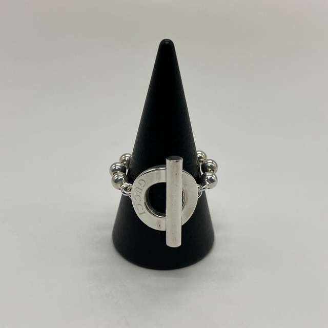 グッチ GUCCI ボールチェーン リング 表記サイズ15 SV925 希少