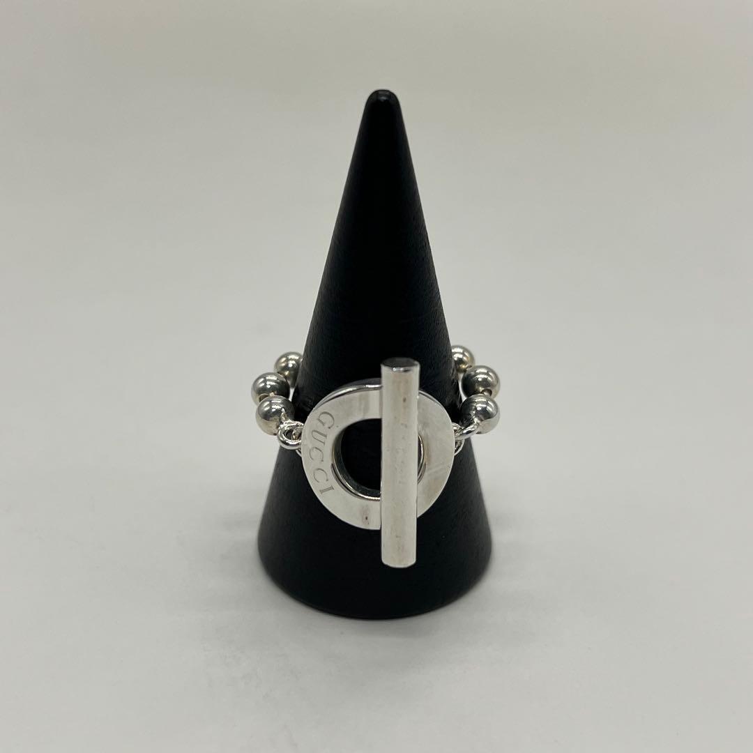 グッチ GUCCI ボールチェーン リング 表記サイズ15 SV925 希少