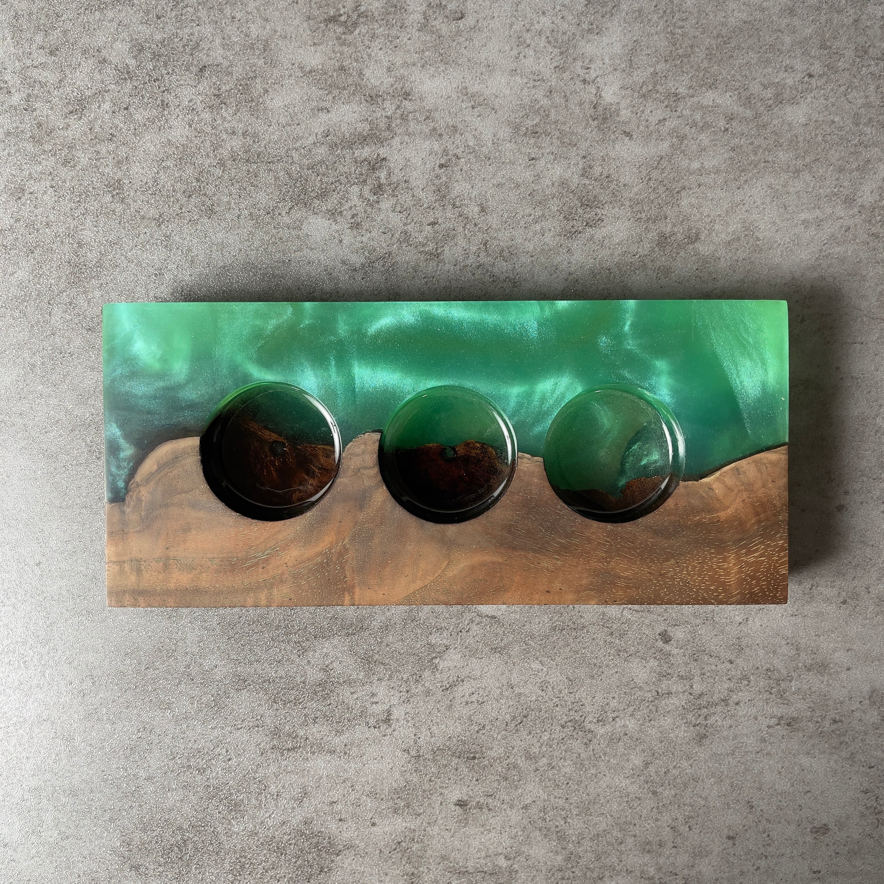 銘木】ウォールナット×レジン | キャンドルホルダー | automnforest