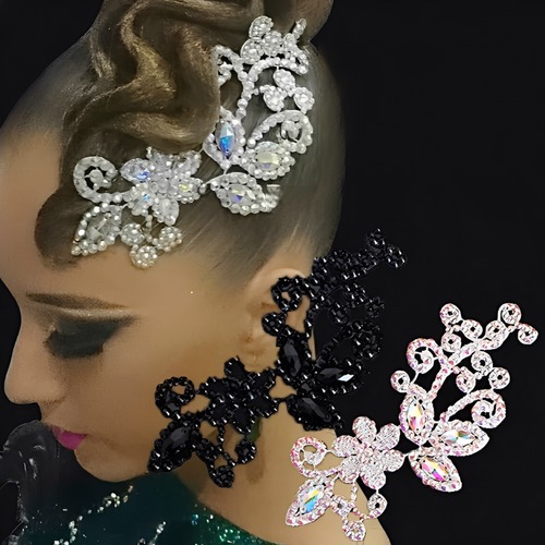 ラインストーン アシンメトリーデザイン ヘッドドレス 2col　D00382