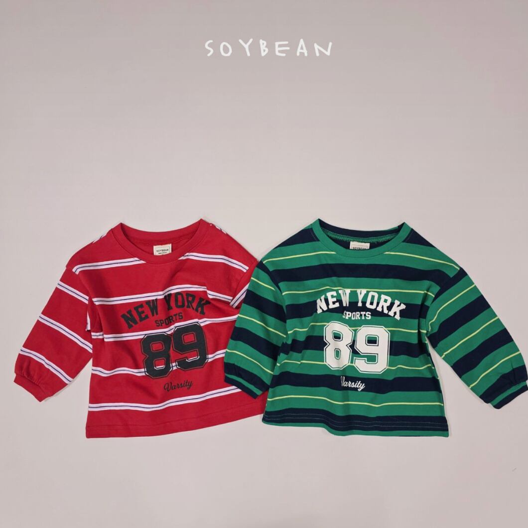 《送料無料》予約:89ストライプT【soybean】※ジュニアサイズ