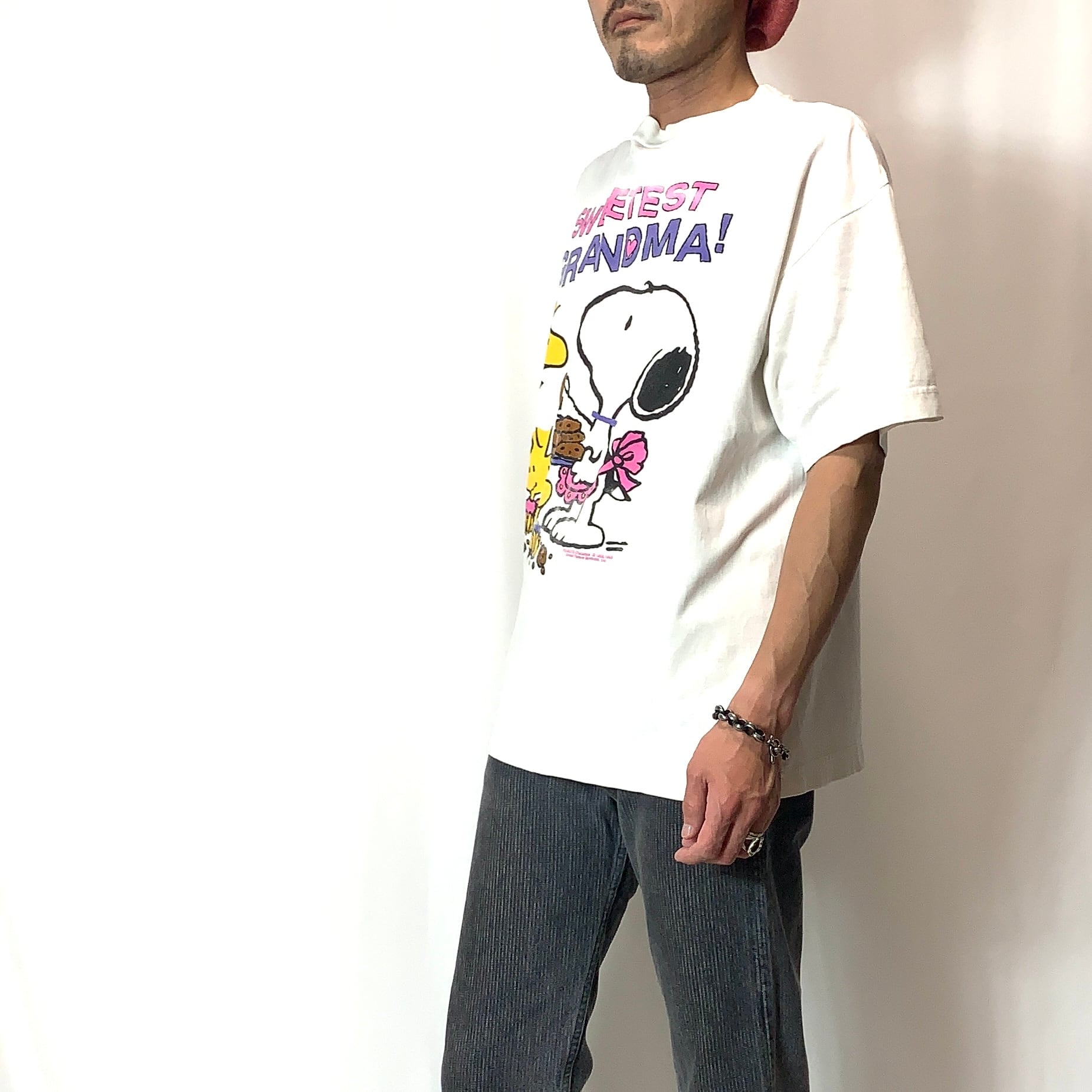 90s ピーナッツ PEANUTS SNOOPY スヌーピー  Tシャツ古着屋ミスターX