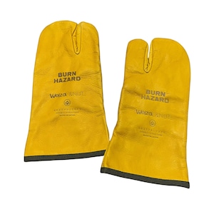 216021 LEATHER CAMP GLOVES / YELLOW