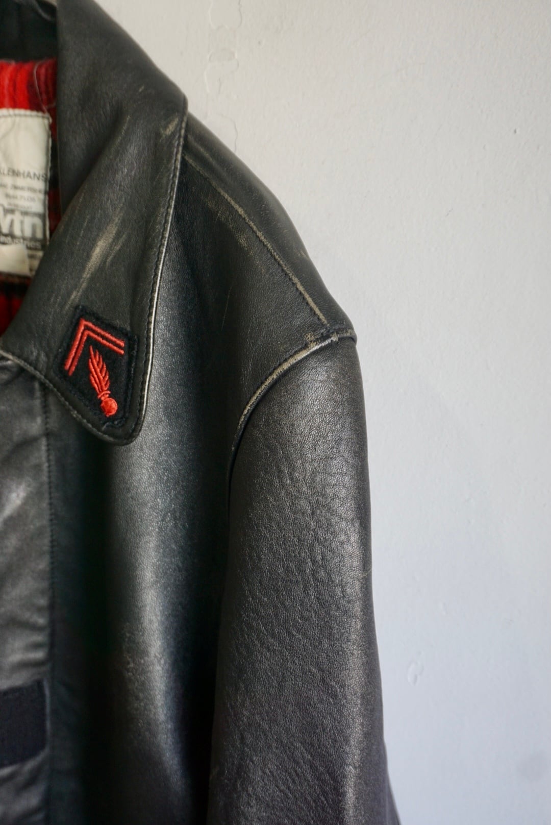 french fireman leather jacket | naname