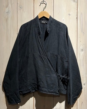 【a.k.a.C.a.k.a vintage】Japanese "KIMONO" Design Vintage Linen Jacket