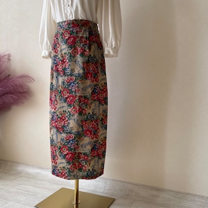 NAPA VALLY 80s Floral pattern Skirt W211