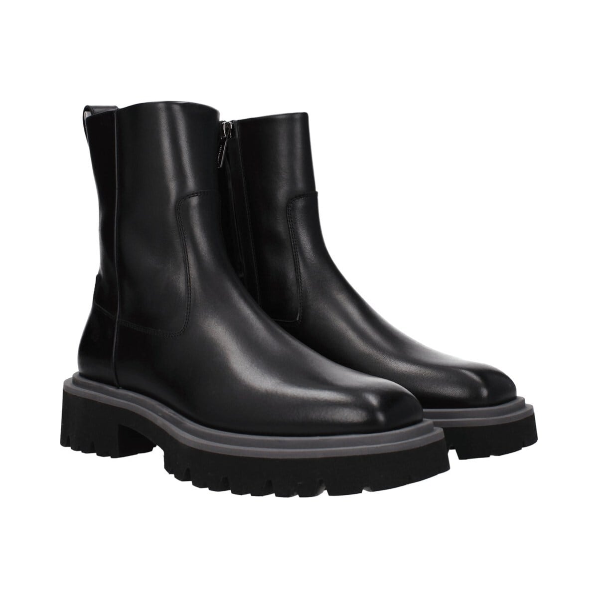 FERRAGAMO フェラガモ メンズ アンクルブーツ レザー ブラック