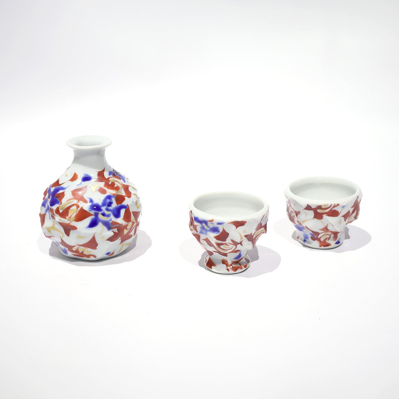 九谷焼 赤地 健 花瓶