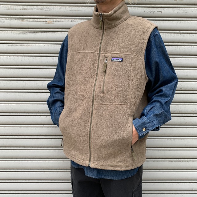00s patagonia パタゴニア　シンチラフリースベスト　グリーン　XL