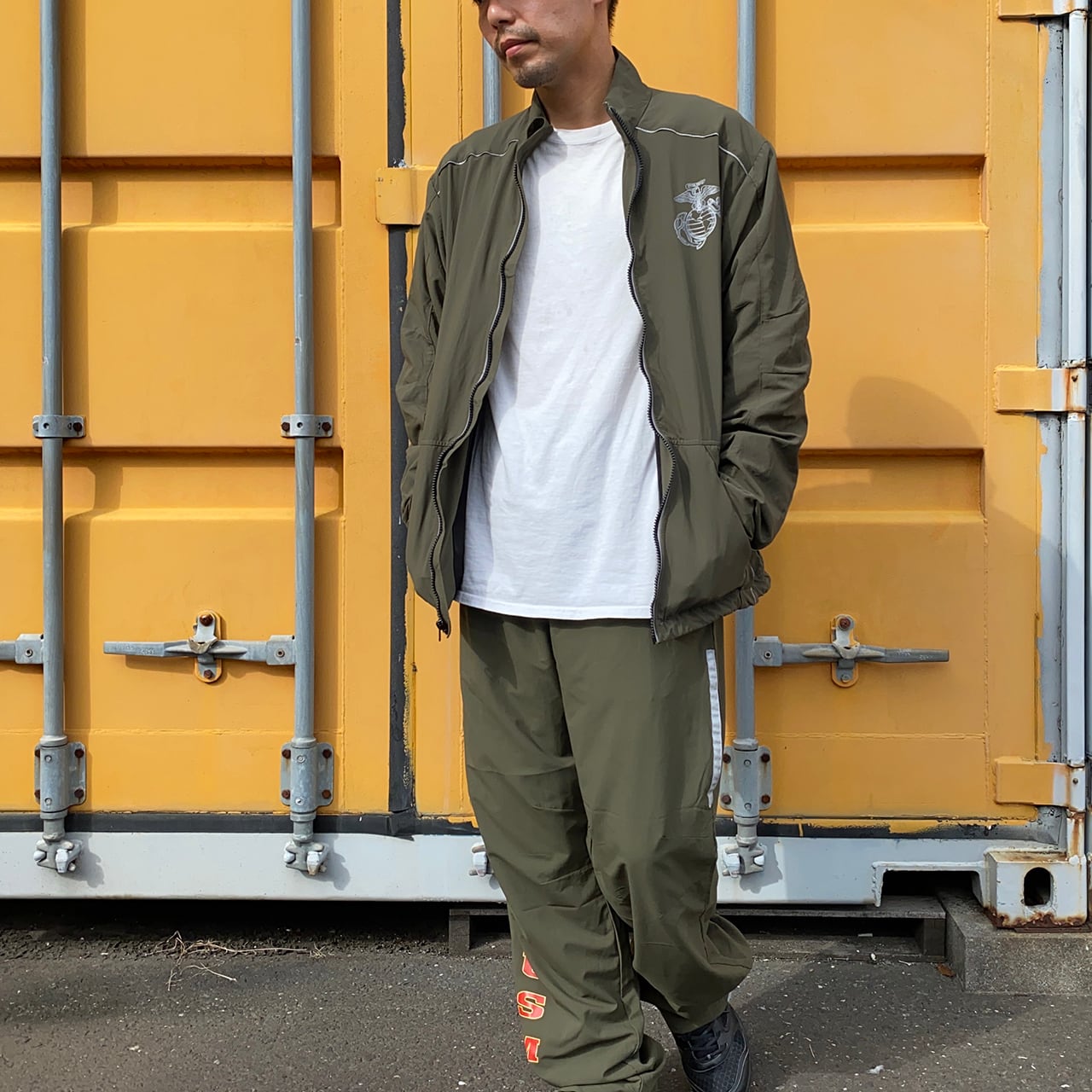 2点　新品 USMC ニューバランス PTナイロンJKT L デッドストック