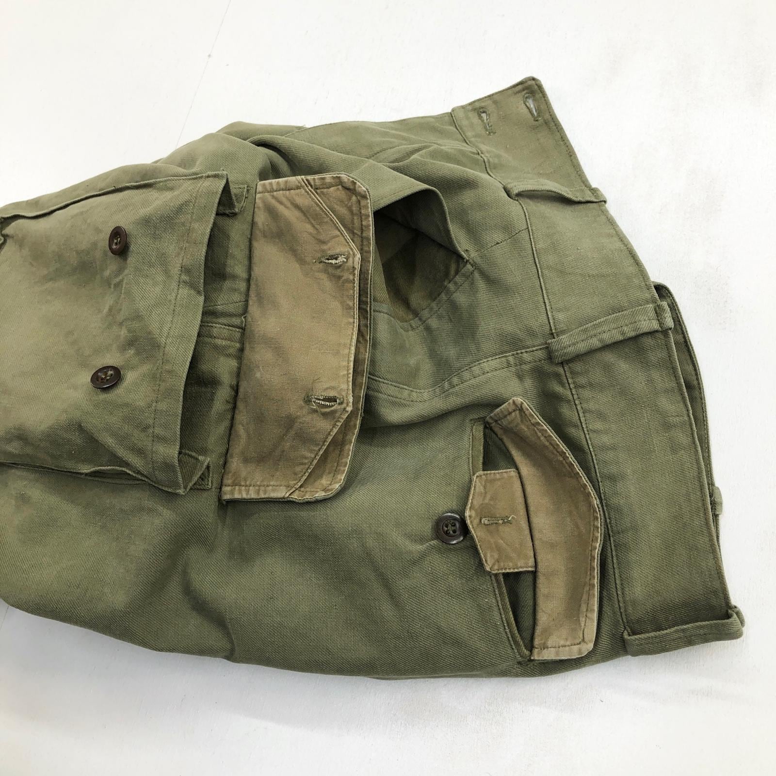 FRENCH ARMY フランス軍 50年代 M-47 カーゴパンツ 前期型 オリーブ
