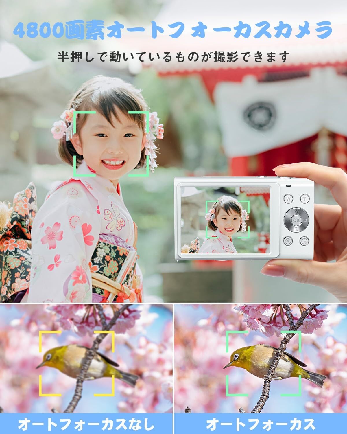 4K デジカメ デジタルカメラ 4800万画素 4K解像度 オートフォーカス Amazon | デジタルカメラ 4K デジカメ 4800万画素 オートフォーカス