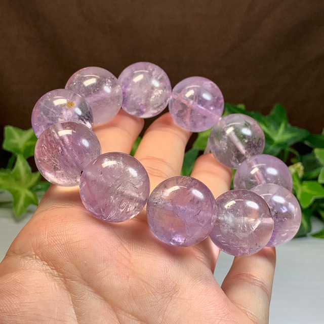 レア☆希少な20mm☆ラベンダーアメジスト・ブレスレット