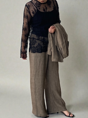 チュールリバーレースブラウス