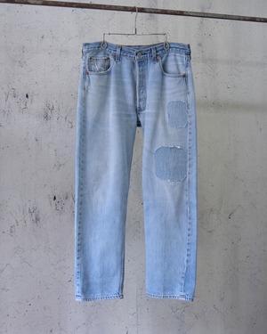 Levi's 501 repaired denim pants