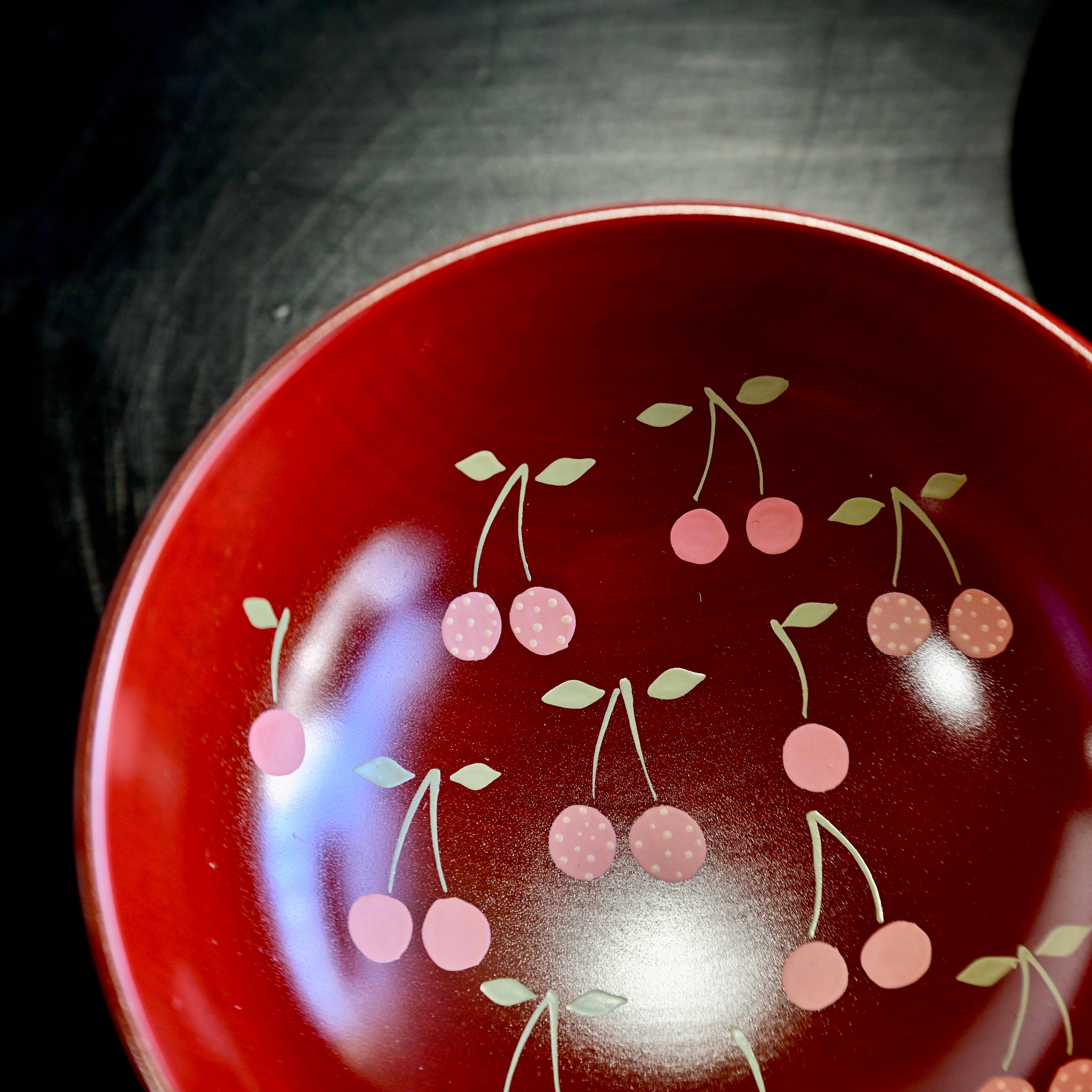 奥の麻衣子 絵漆こども椀(弁柄) / Children Soup Bowl / 2104150000335