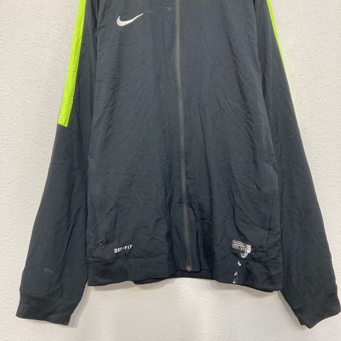 NIKE ジャージ ナイキ XL ブラック ビッグサイズ ジップアップ 