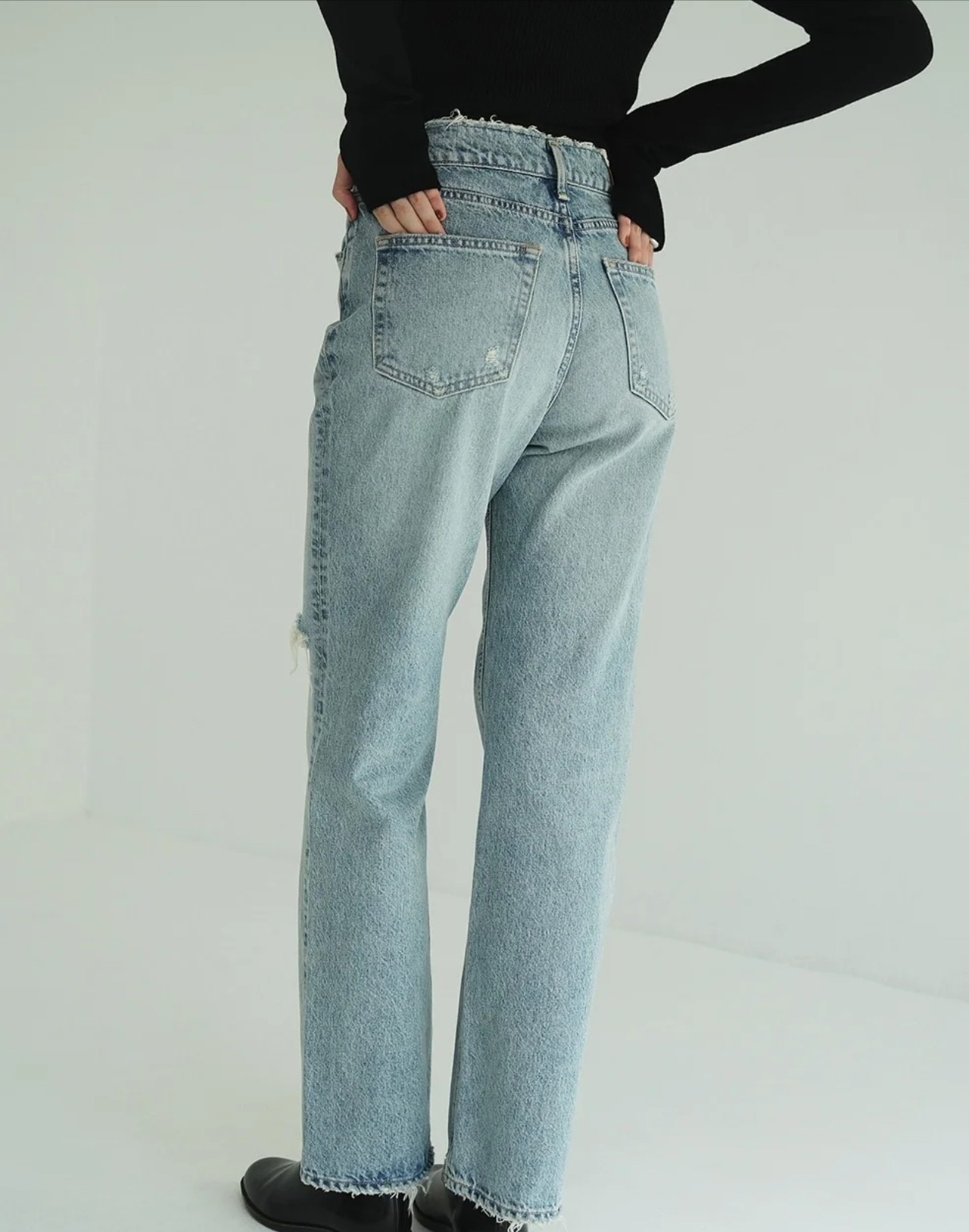 CLANE CRASH DENIM PANTS