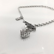 SPIKE:HEART NECKLACE T-BAR / スパイクハートTバーネックレス