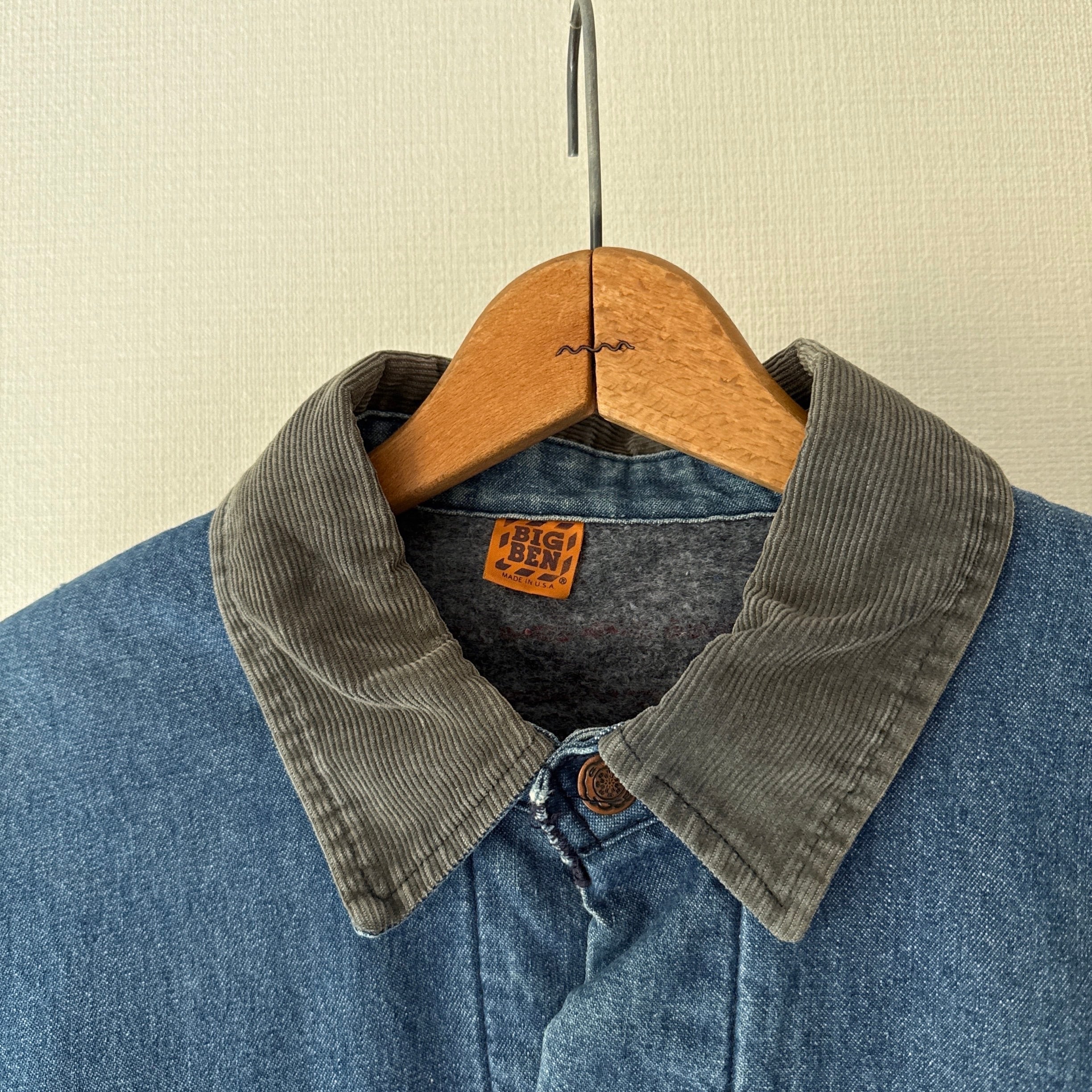 70's~80's BIG BEN Coverall Denim Chore Jacket Made in USA アメリカ