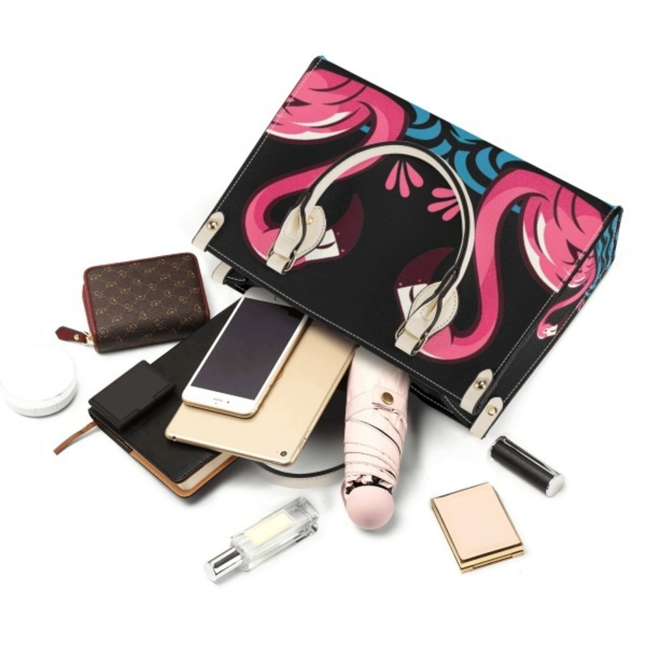 Luxury Women PU Handbag With Shoulder Strap 4342