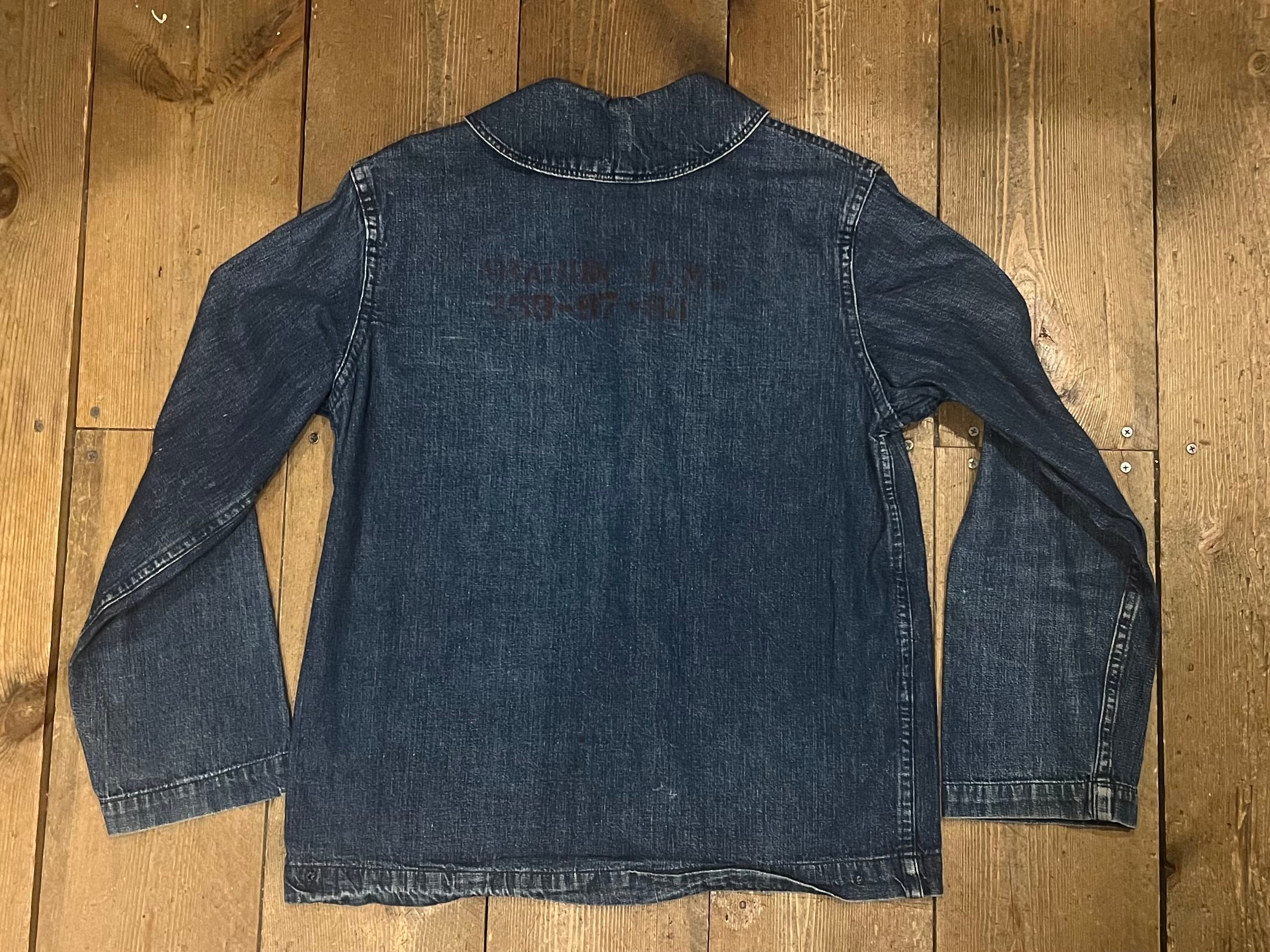 1940's US NAVY ショールカラーカバーオール ステンシル入り チェンジ