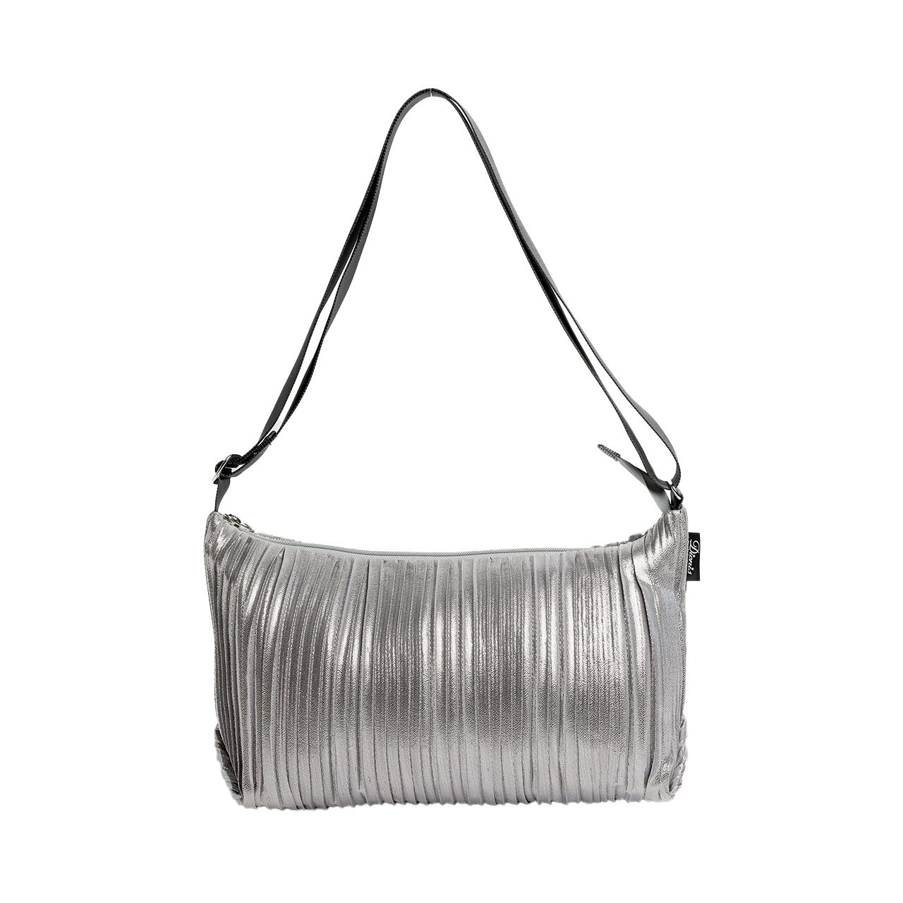 ラメプリーツショルダーバッグM(DKK-S913)#500シルバー