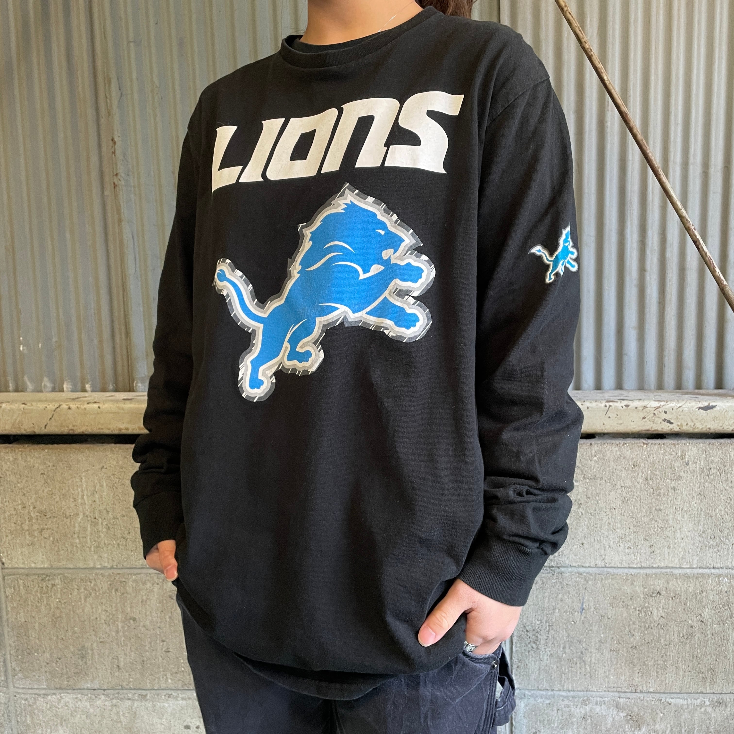 DETOROIT LIONS デトロイト・ライオンズ チームロゴプリント 長袖T