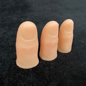 【在庫のみ】【手品 マジック】Realistic Thumb Tip/リアルなポリマー樹脂製サムチップ 6本入り 親指チップ リアルなフィンガーチップ マジックアクセサリー 手品 道具 (小サイズ)