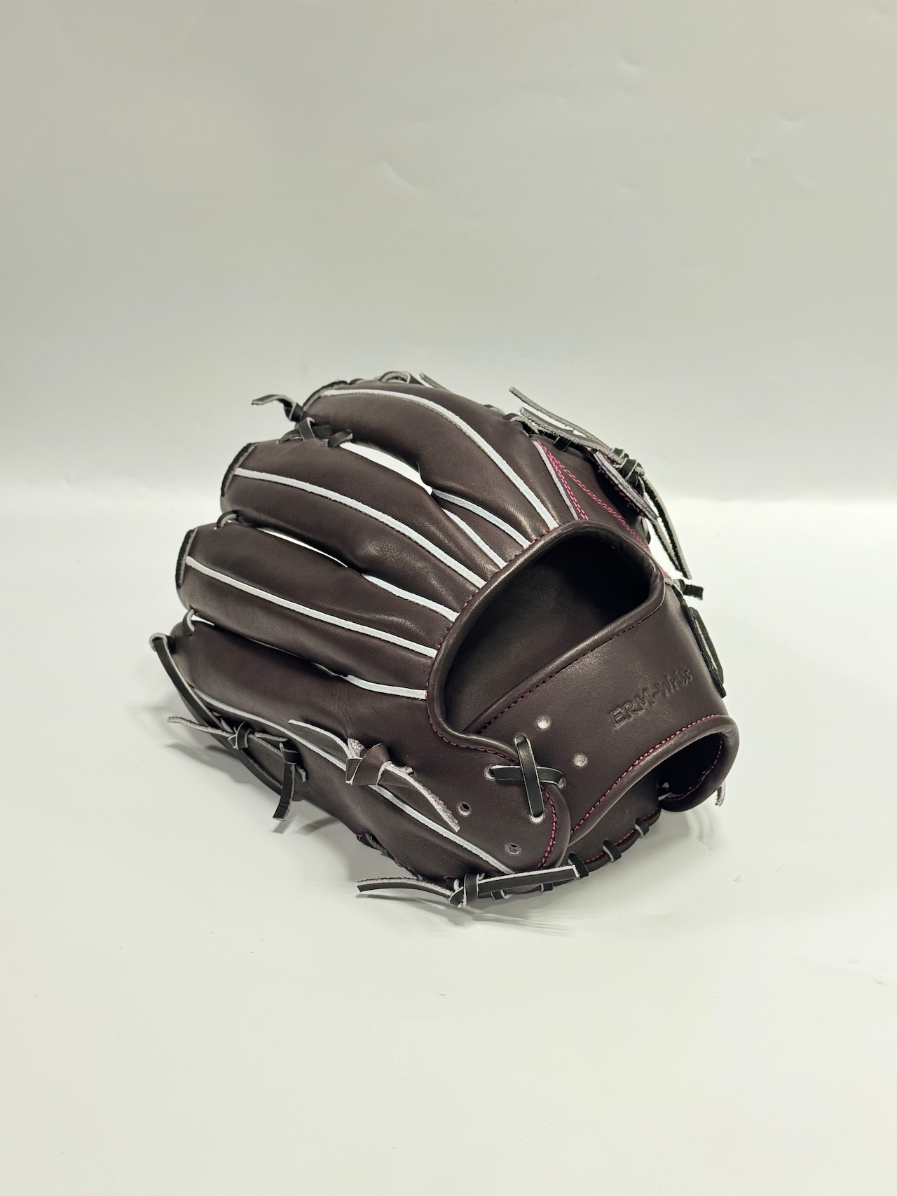 ATOMSーアトムズ 限定硬式グラブ 高校野球対応 外野手モデル 右投げ用 APLーUR007+型 Dブラウン×中白ブラウン・画像3