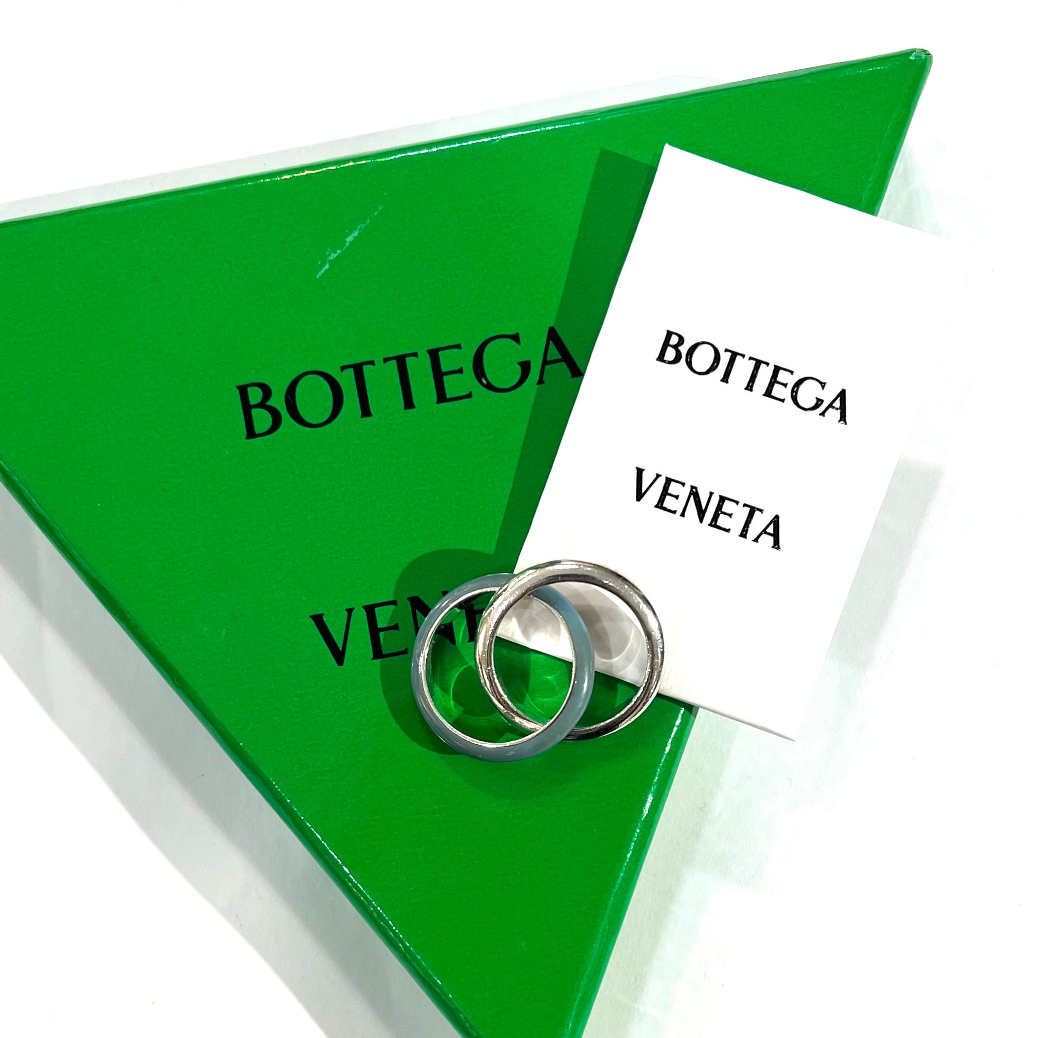 BOTTEGA VENETA】【15号】Interlocking Double Rings VINTAGE ボッテガ
