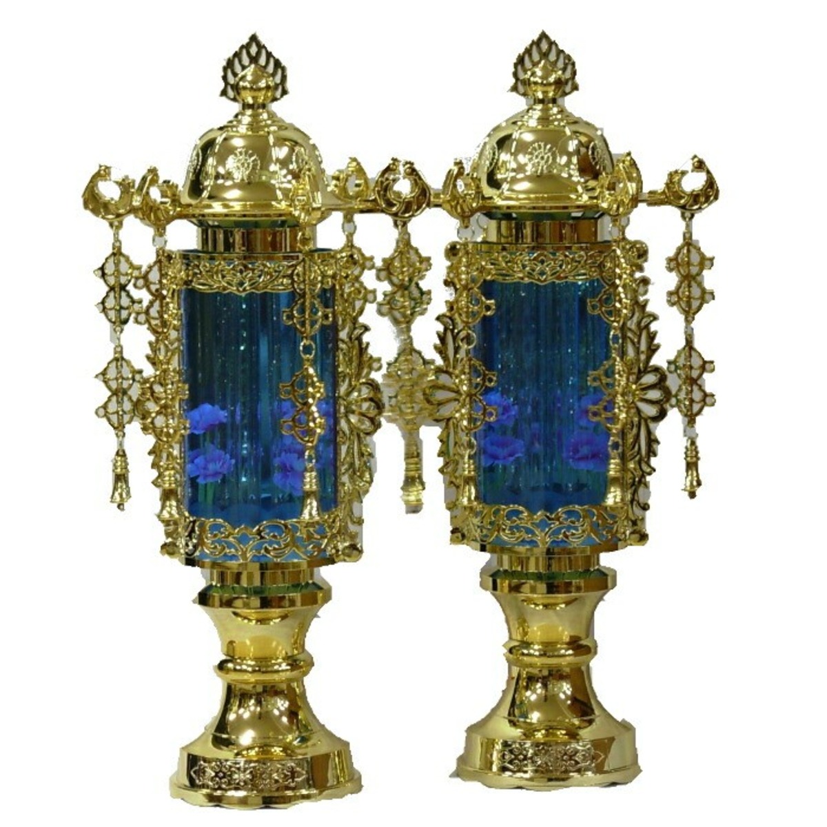 バブル7号 盆提灯 水明灯 (仏具、仏壇) ≪人気≫盆提灯 一対 新盆