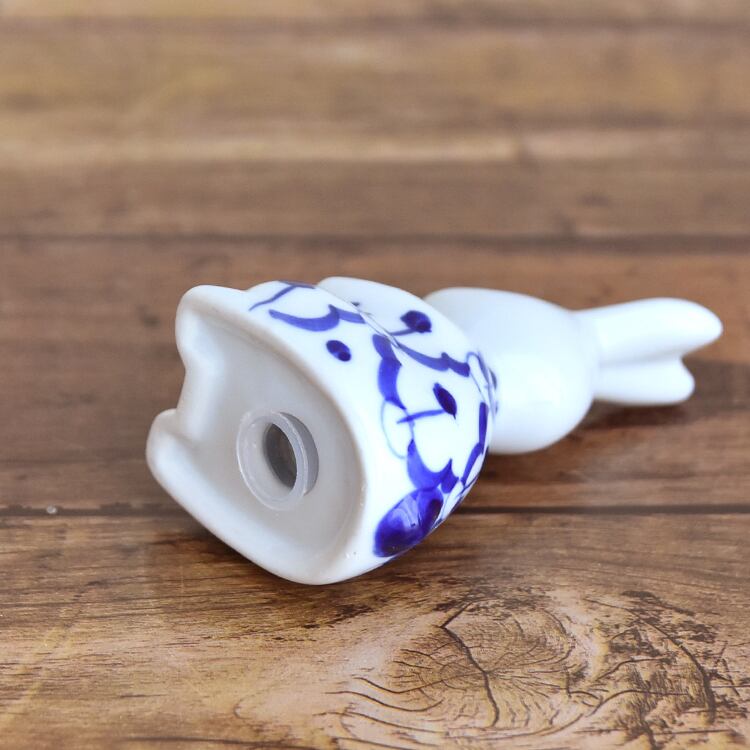 タイ 青白陶器 塩胡椒入れセット B うさぎ | Phnom プノン ◇アジアの