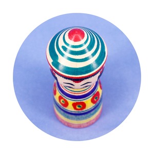 《 弥治郎系・上田康友 工人 》こけし　2寸5分