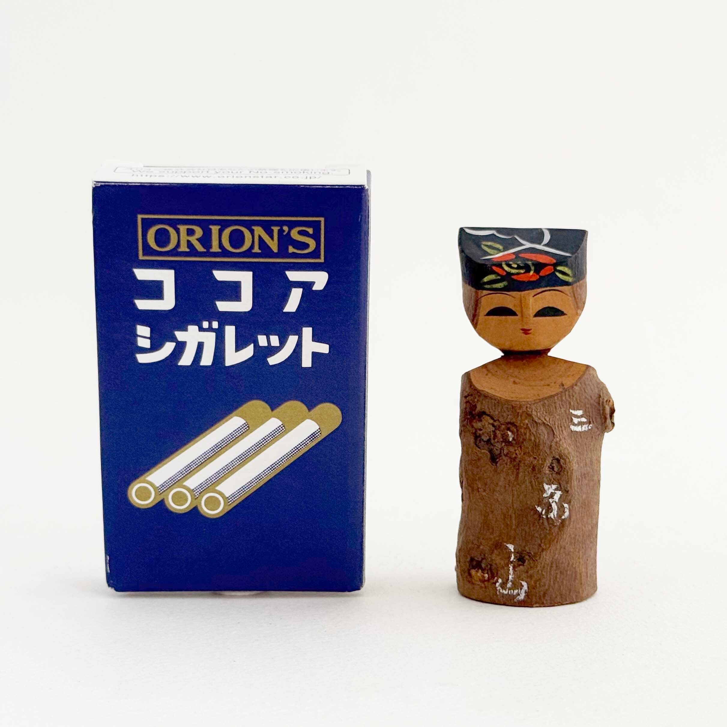 極希少大正時代紙袋付◆伊豆の大島あんこ人形生みの親『シゲ○』2枚 木版画 絵葉書 あんこ人形の波 その1 | 伊豆大島木村五郎・農民美術（あんこ人形