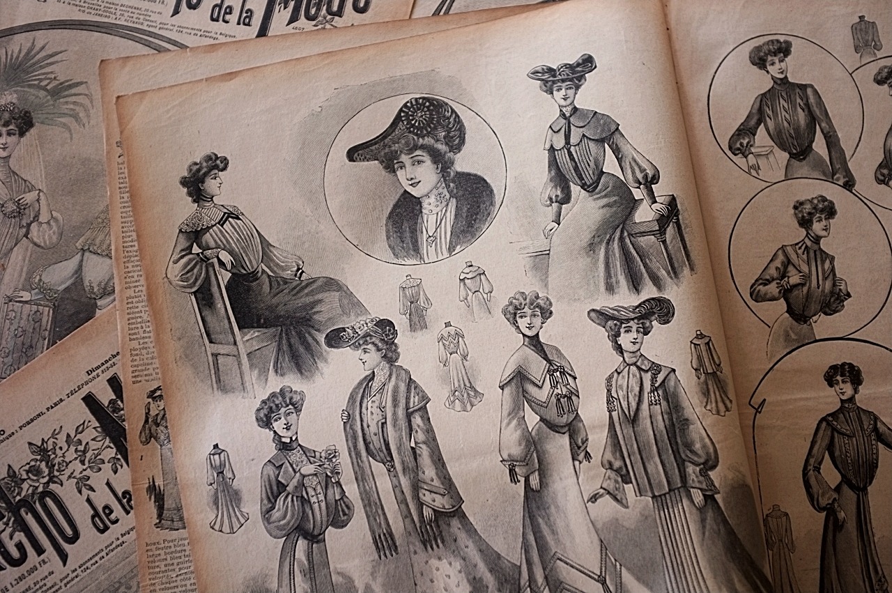 1902s Le Petit Echo de la Mode 44c 永遠の淑女とモード新聞