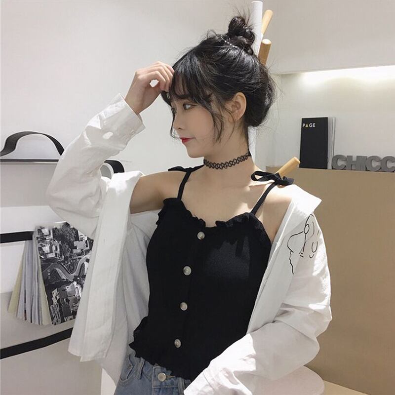 Vネックスリムニットレディースサマーシャツ トップス 大人ガーリー スウィート キュート カジュアル 夏物 萌量不足17258607743